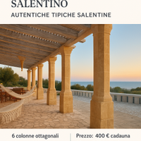 Colonne ottagonali autentiche salentine