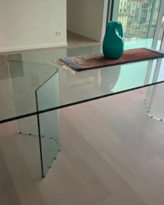 Tavolo design FIAM in cristallo – 200x100 cm