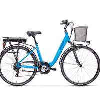 Bici elettrica Lombardo e-Torino Sport azzurra