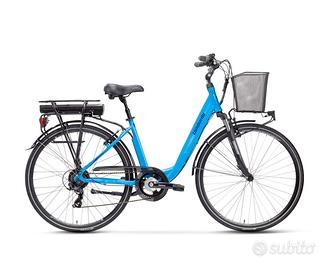 Bici elettrica Lombardo e-Torino Sport azzurra