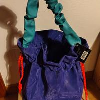 Borsa Secchiello Pinalli Viola | Dettagli Turchesi