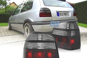 FANALI PER VOLKSWAGEN VW GOLF 3 91-97 ROSSO AFFUMI