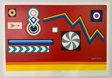 Quadro Serigrafia 70x100cm Lucio Del Pezzo