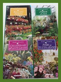 Set 4 libri “Fiori e Piante” De Agostini