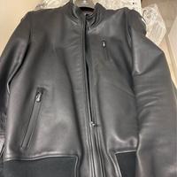 giubbino da motociclista in pelle