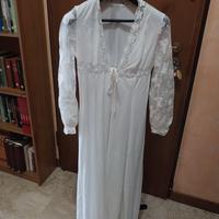 Camicia da notte vintage con dettagli di pizzo