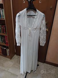 Camicia da notte vintage con dettagli di pizzo