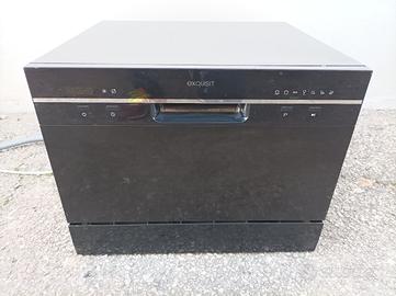 Lavastoviglie da tavolo Exquisit 6 coperti nera