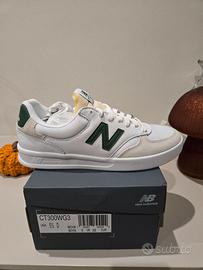 New Balance 300 in pelle – Bianco & Verde (Taglia