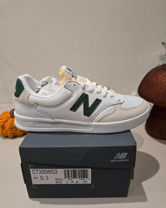 New Balance 300 in pelle – Bianco & Verde (Taglia