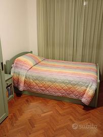 LETTO ABETE MASSELLO UNA PIAZZA E MEZZO CON RETE