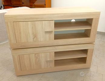 Coppia di mobiletti porta Tv o multiuso