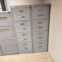 schedari metallici vintage 