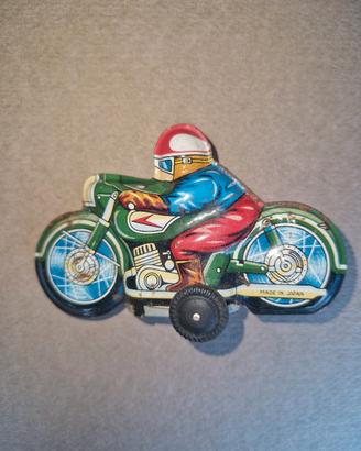 moto motocicletta latta giocattolo made japan