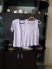 completo cardigan+canotta vintage