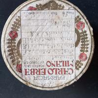 Scatoletta cartone farmacia anni 20 Carlo Erba