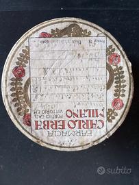 Scatoletta cartone farmacia anni 20 Carlo Erba