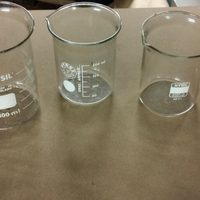 Becher laboratorio chimico