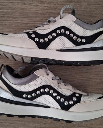 Skechers Donna bianco / inserti neri n. 36 Air Coo