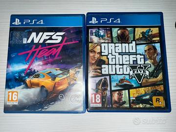 Need for Spead Heat + Gta 5 PS4