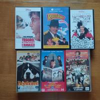 6 film VHS ragazzi e famiglia i classici