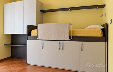 Cameretta completa salvaspazio con letto, armadio