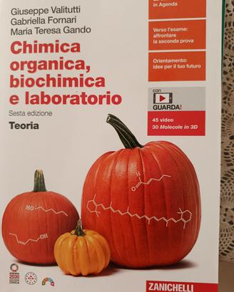 libro chimica organica, biochimica e laboratorio 