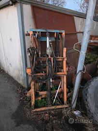 Muletto x trattori con tubi idraulici