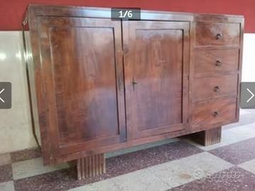 Gran Credenza in 2 blocchi Art-Decò