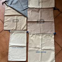 sacchetti per scarpe cotone Gucci Louis Vuitton