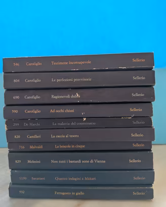 Lotto 10 Libri Gialli / Narrativa Sellerio