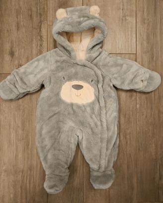 Tutina in ecopelliccia per neonato