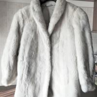 Pelliccia Giacca in visone bianco