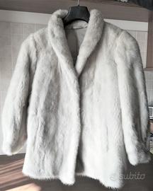 Pelliccia Giacca in visone bianco