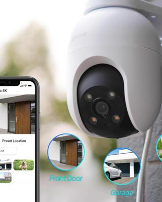 EZVIZ Telecamera WiFi Esterno 4K.C8c 4K 4mm