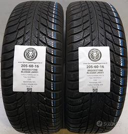 2 GOMME 205 60 16 BRIDGESTONE A63176