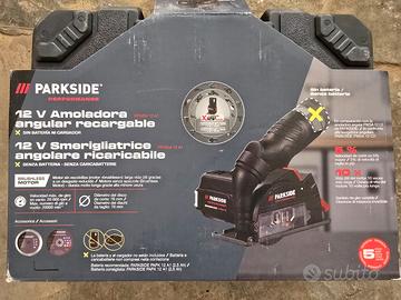 Mini smerigliatrice angolare 12v parkside