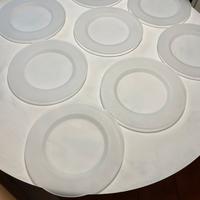 Servizio piatti in vetro opaco diametro cm.32