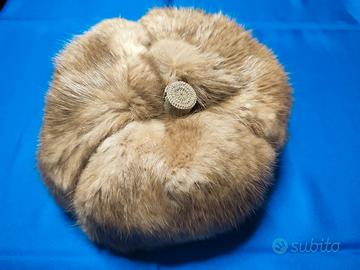 Cappello pelliccia visone vintage come nuovo