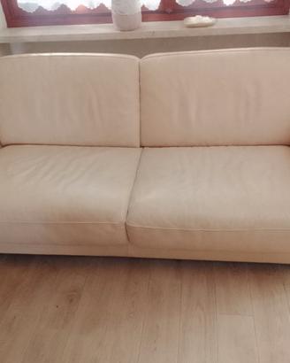 Divano letto 2 piazze in pelle