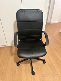 Poltrona ufficio Ikea nera