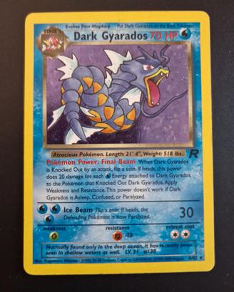 Carta Pokemon Dark Gyarados - Set Team Rocket  ENG