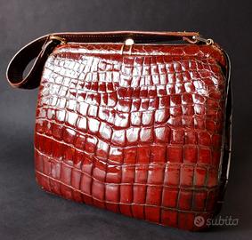 Borsetta / pochette in vero coccodrillo anni '50