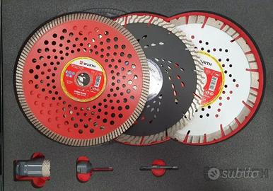 SET DISCHI SMERIGLIATRICE DIAM 115 E 230MM WURTH