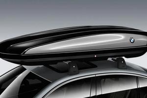 BMW 520 nero e argento  -Box da tetto