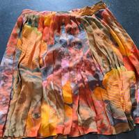 Gonna plissettata fantasia multicolore tg.48