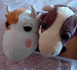 BigHeadz peluche Mucca +Pecora Amici fattoria