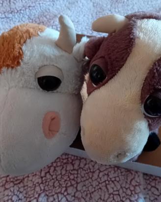 BigHeadz peluche Mucca +Pecora Amici fattoria