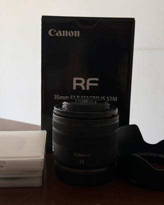 Canon RF 35mm f/1.8 IS STM Macro + filtri