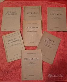 LIBRETTI D'OPERA  - CASA EDITRICE RICORDI 